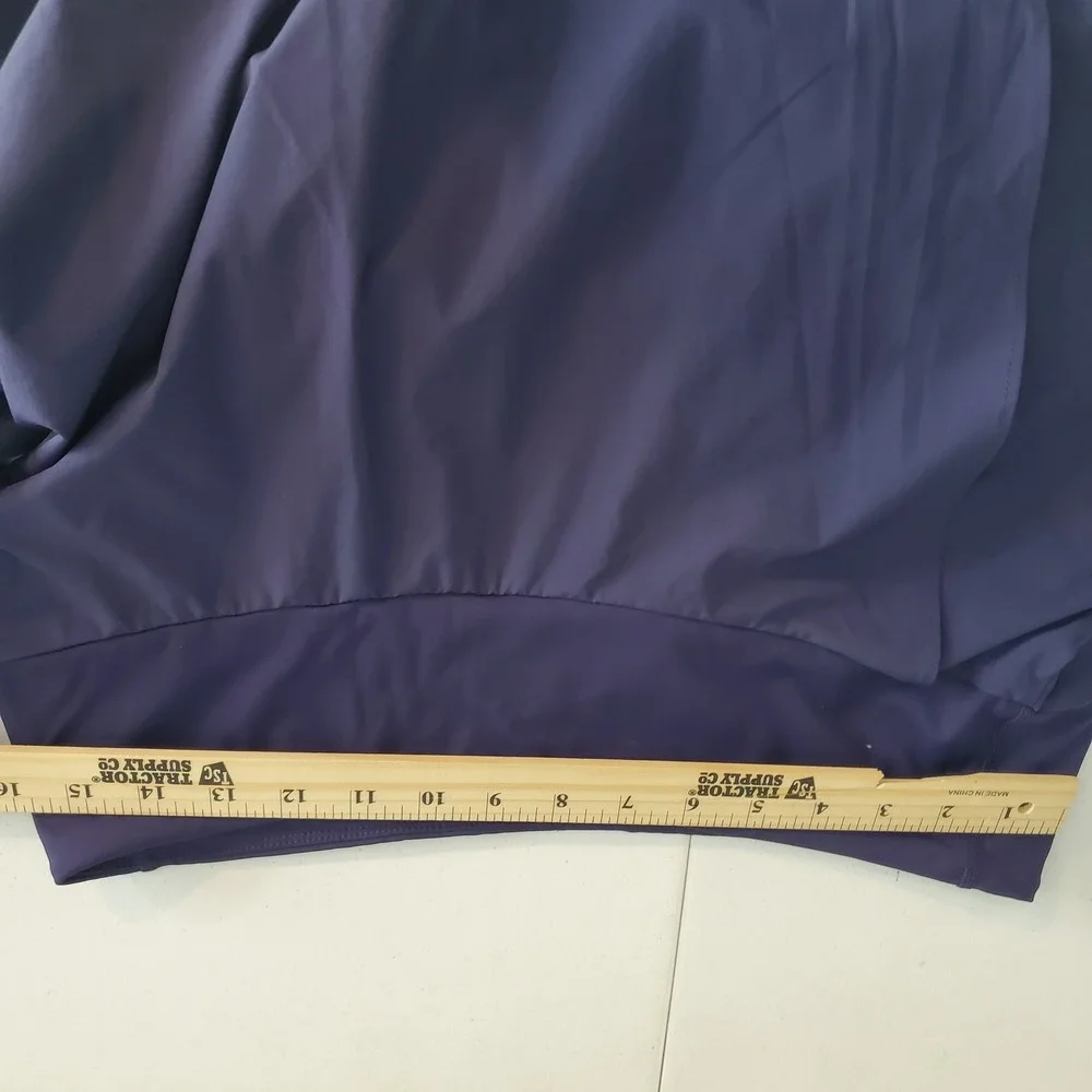 Halara Navy Blue High Low Wrap Maxi Skort Built-in Shorts Large L Athleisure